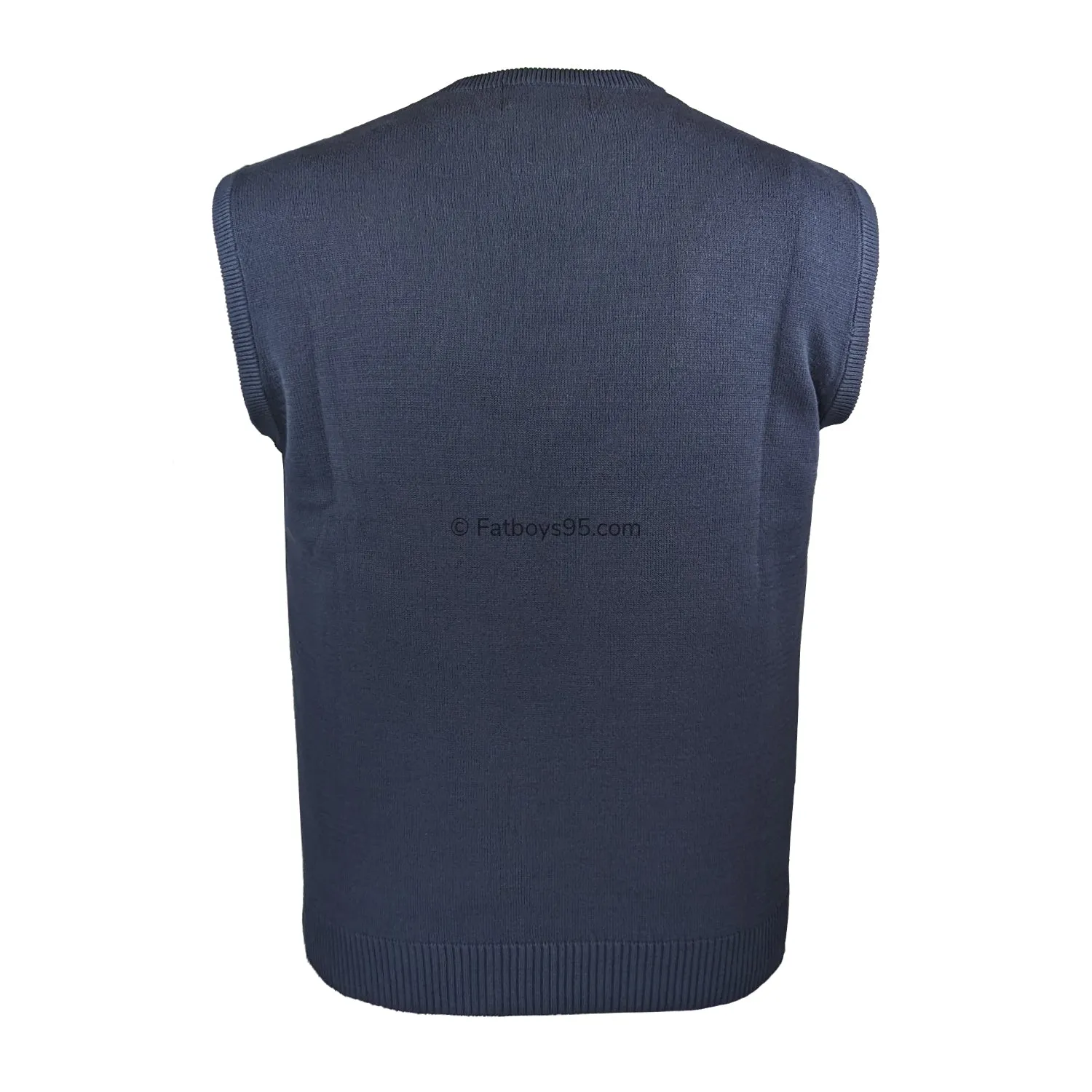 Winterbeck Sleeveless V Neck Jumper - JF57 - Navy