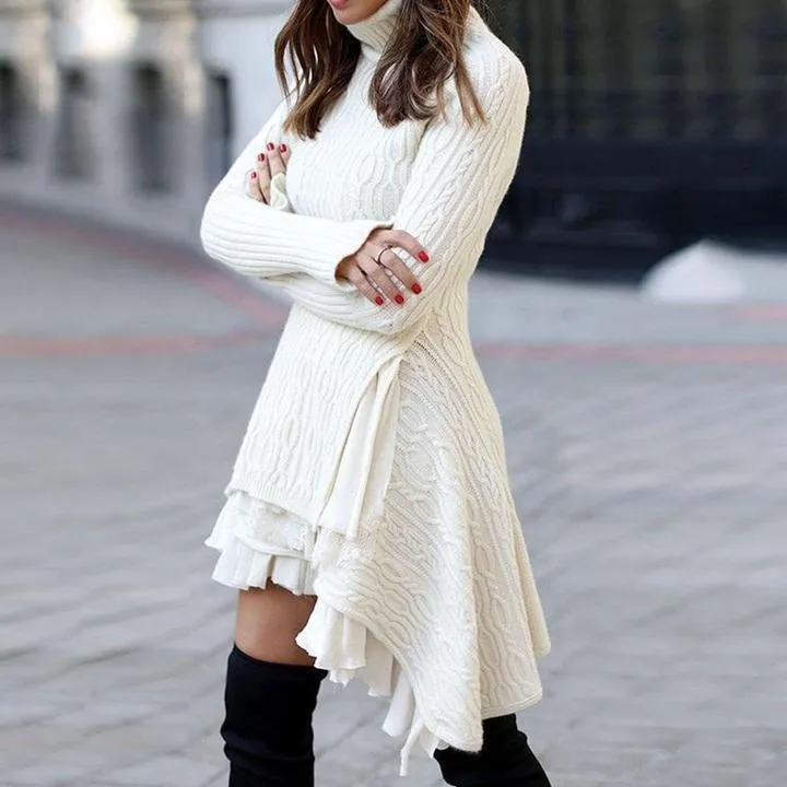 Women Plus Size Winter Sweater Dresses