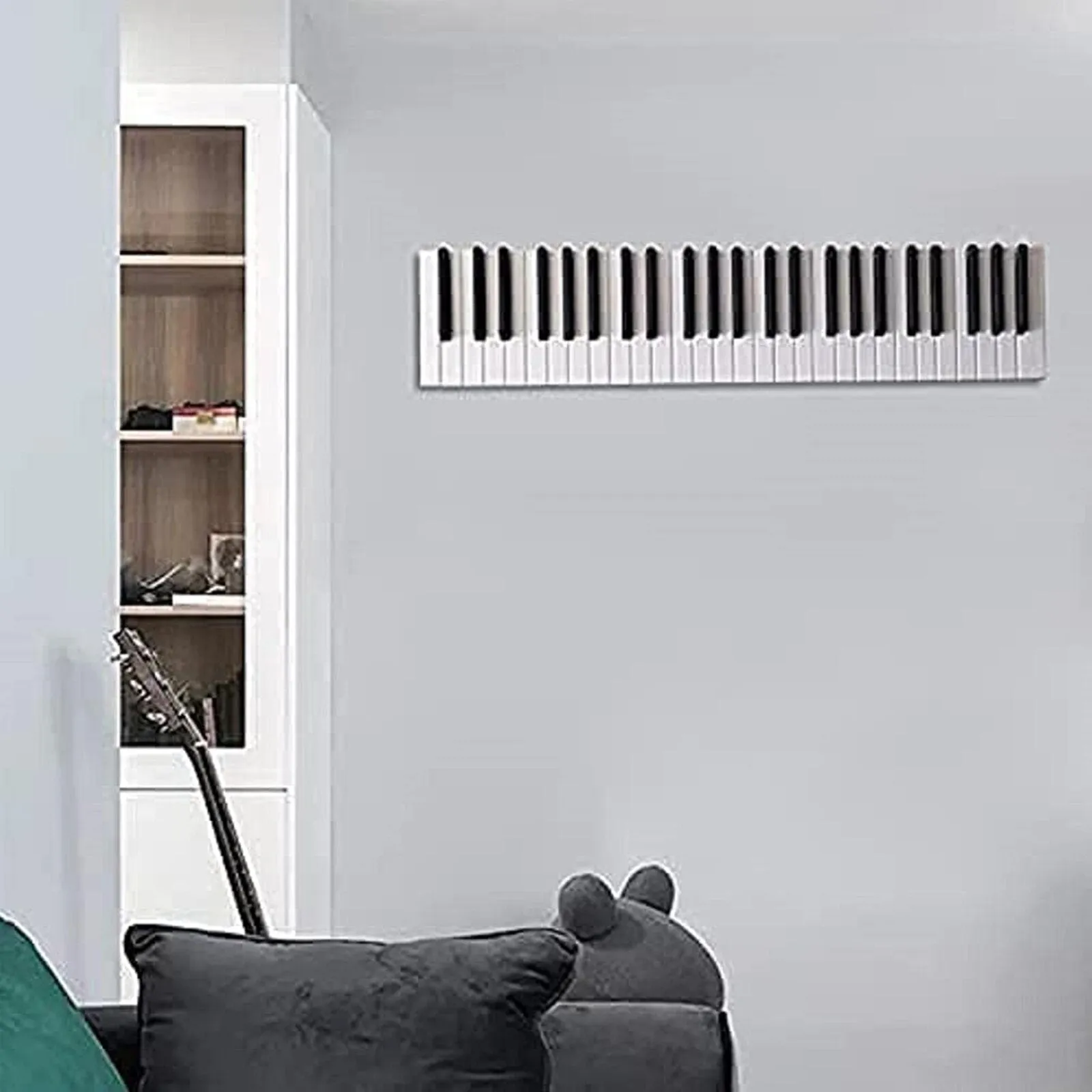 Wooden Piano Keys Coat Rack