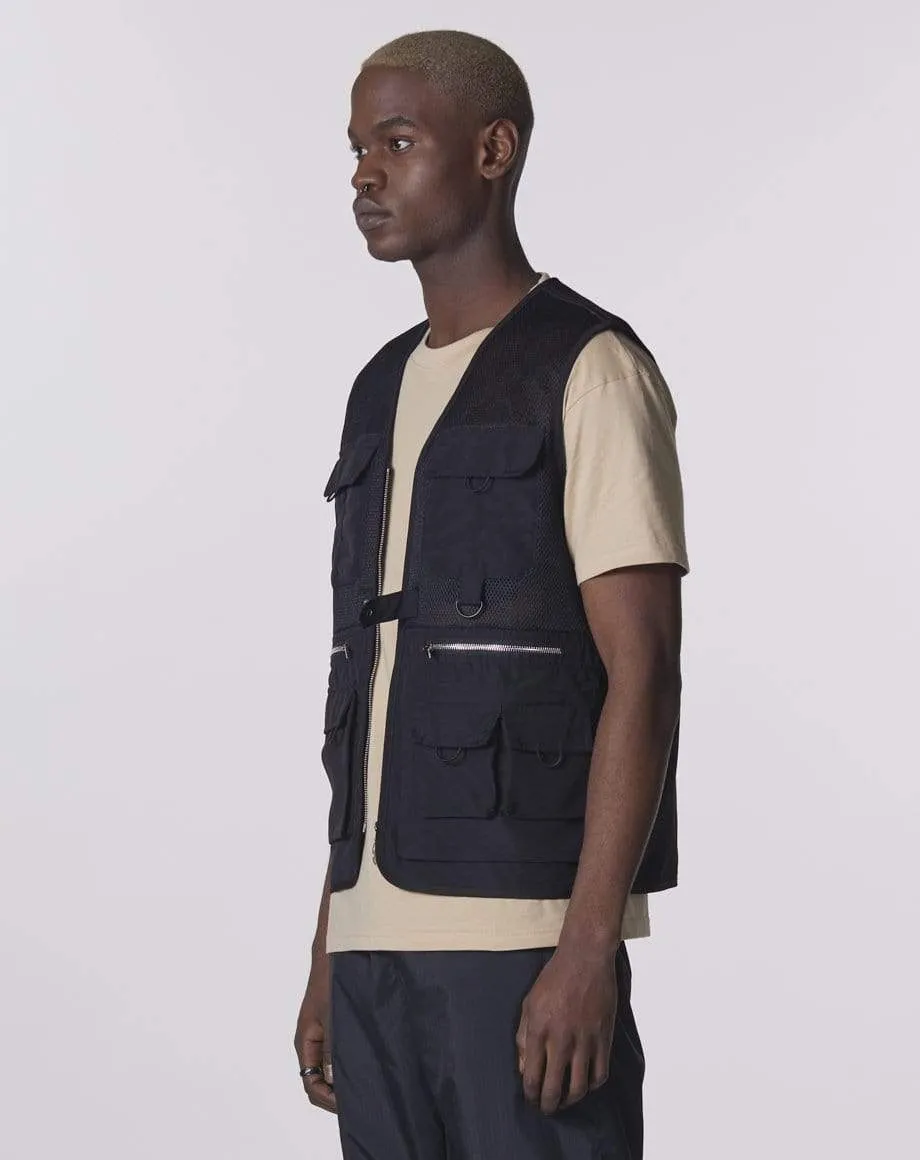 YAMUNA UTILITY MEN'S GILET | BLACK