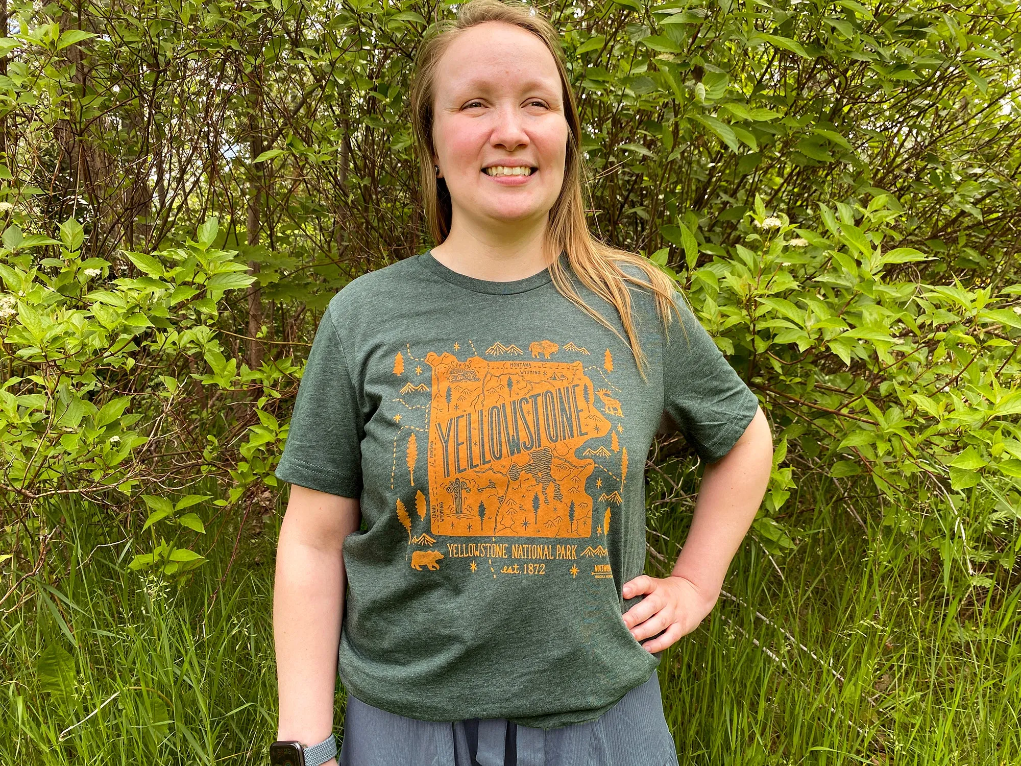 Yellowstone Map T-Shirt