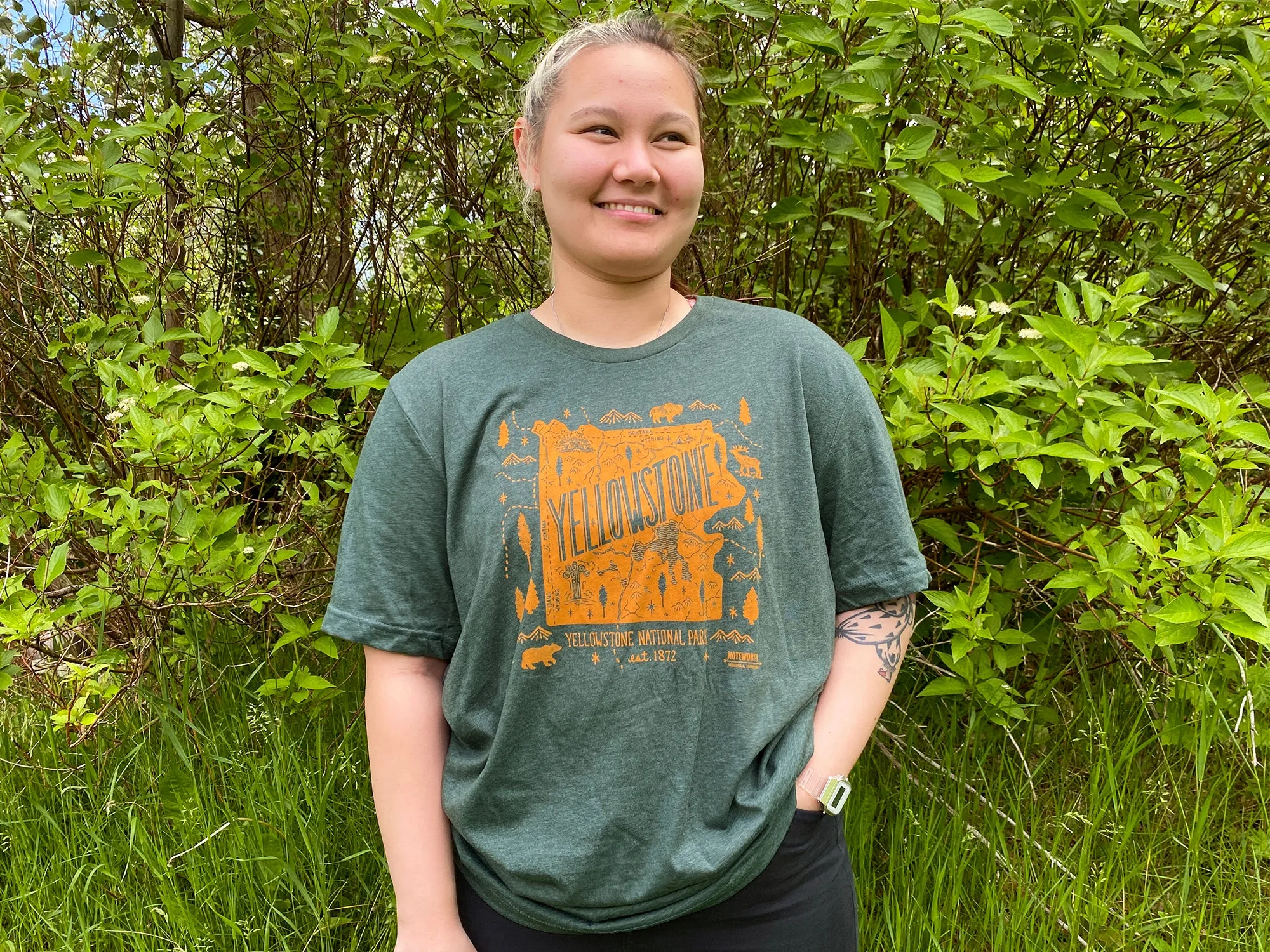 Yellowstone Map T-Shirt