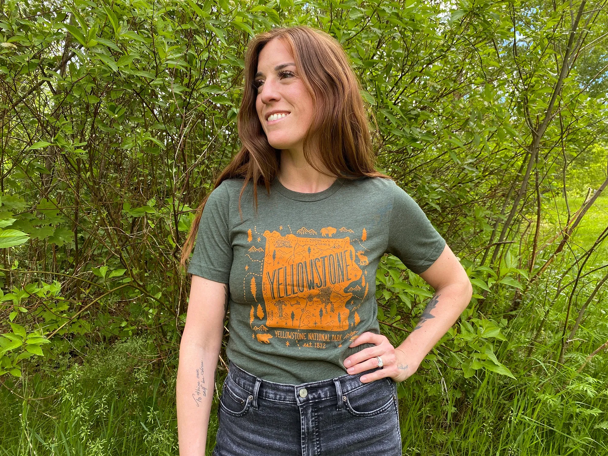 Yellowstone Map T-Shirt