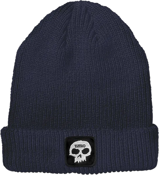 ZERO BEANIE SINGLE SKULL DARK NAVY